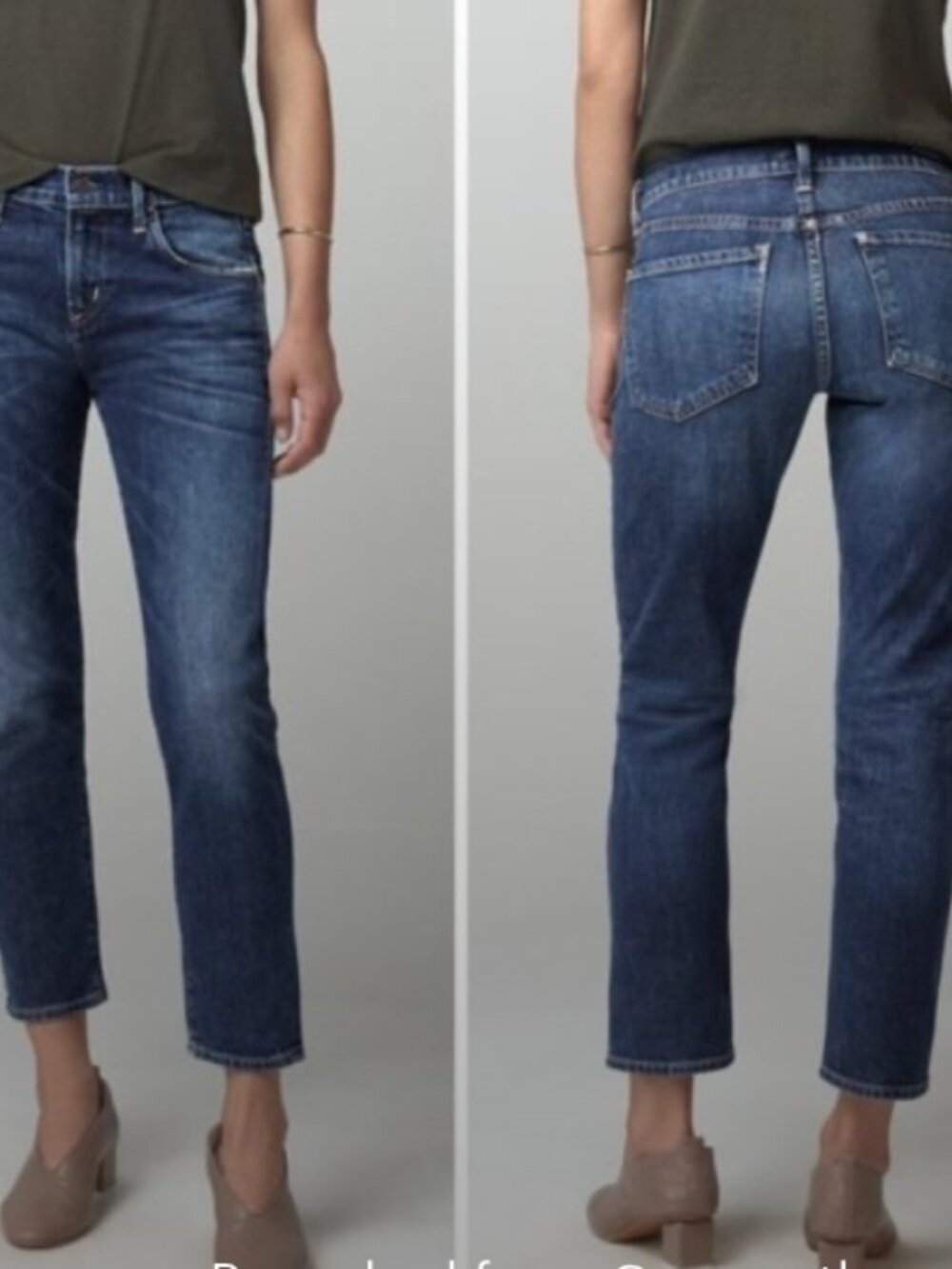 Citizens of Humanity Elsa Mid Rise Slim Fit Crop Jeans | 27 "New Moon".